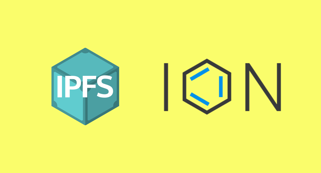IPFS logo and ION logo